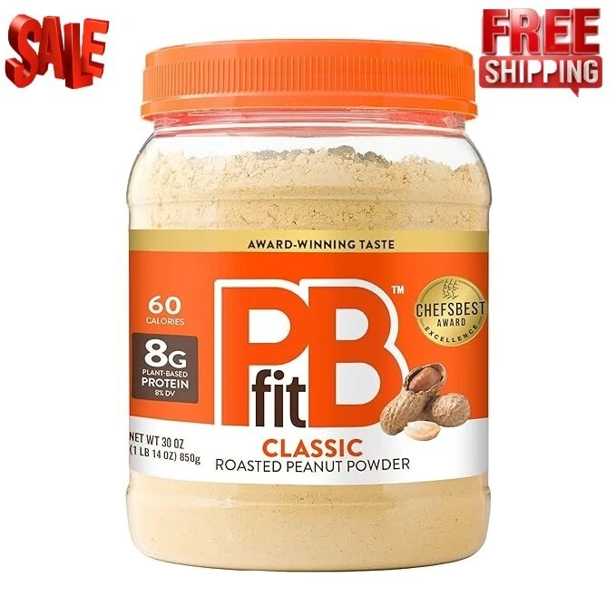 Original PB Fit Peanut Butter Powder All Natural Gluten Free Protein 30 OZ