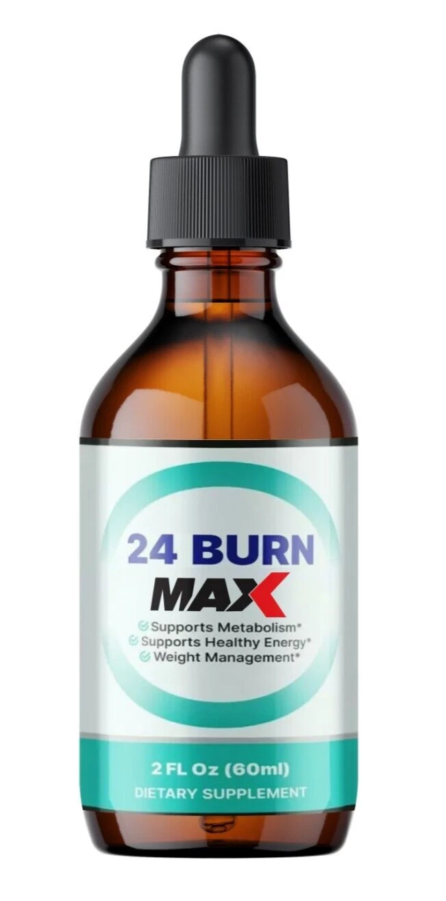 (1 Pack) 24 Burn MAX Weight Loss Drops for Burning Excess Fat & Boosting Energy