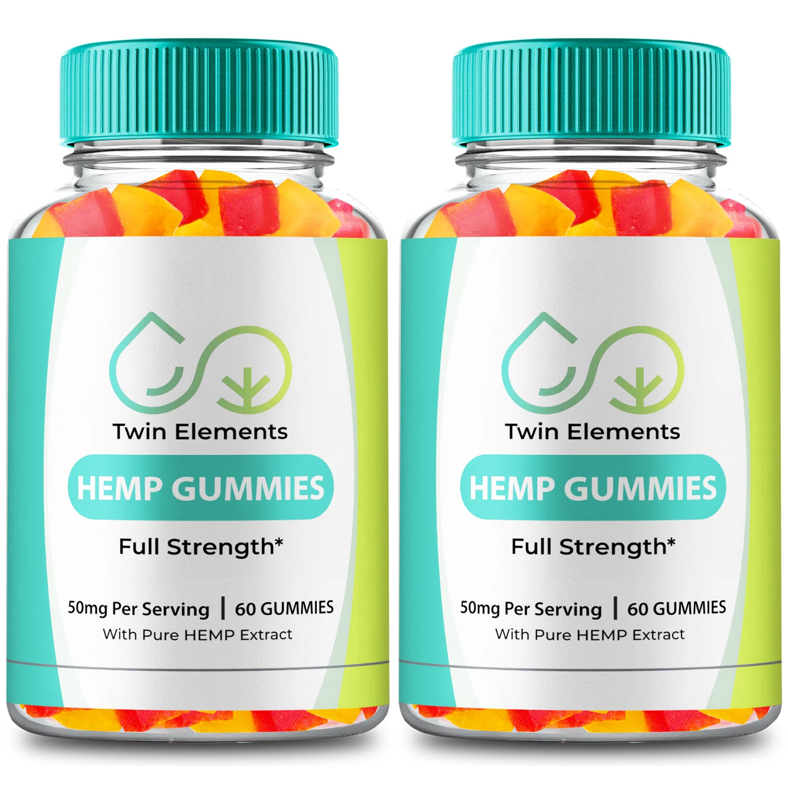 (2 Pack) Twin Elements Gummies, TwinElements Gummies Health and Wellness Support