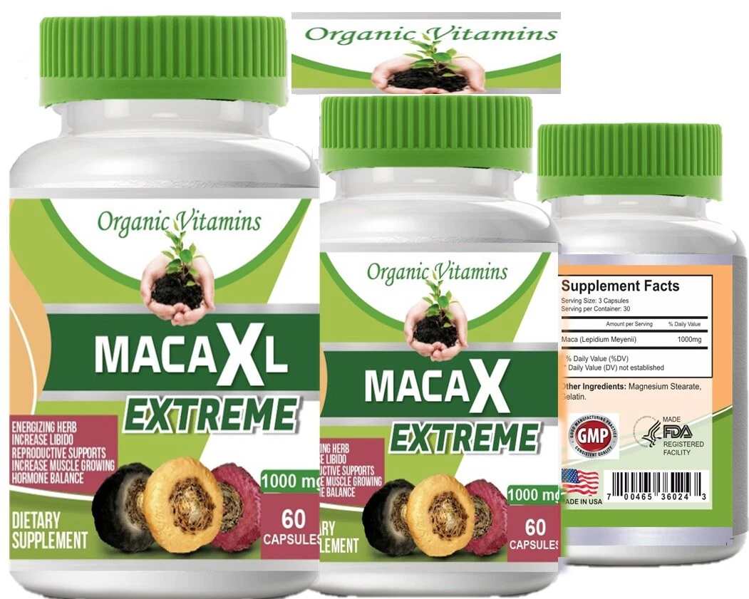 Healthy EXTREME Maca XL LIBIDO ENHANCER 120 CAPSULES