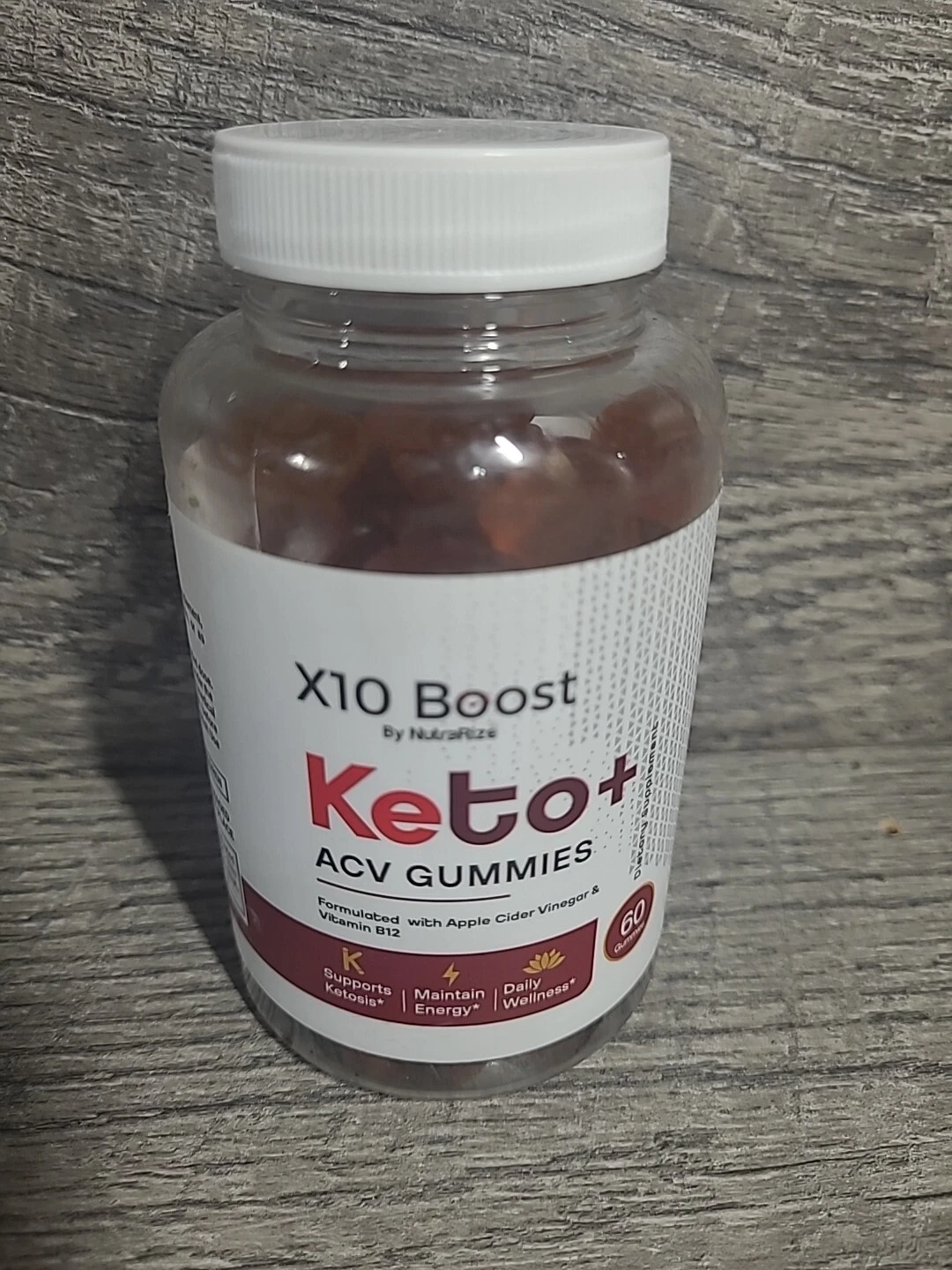 X10 Boost Keto+ ACV Gummies For Weight Loss 60ct Exp 1-2026