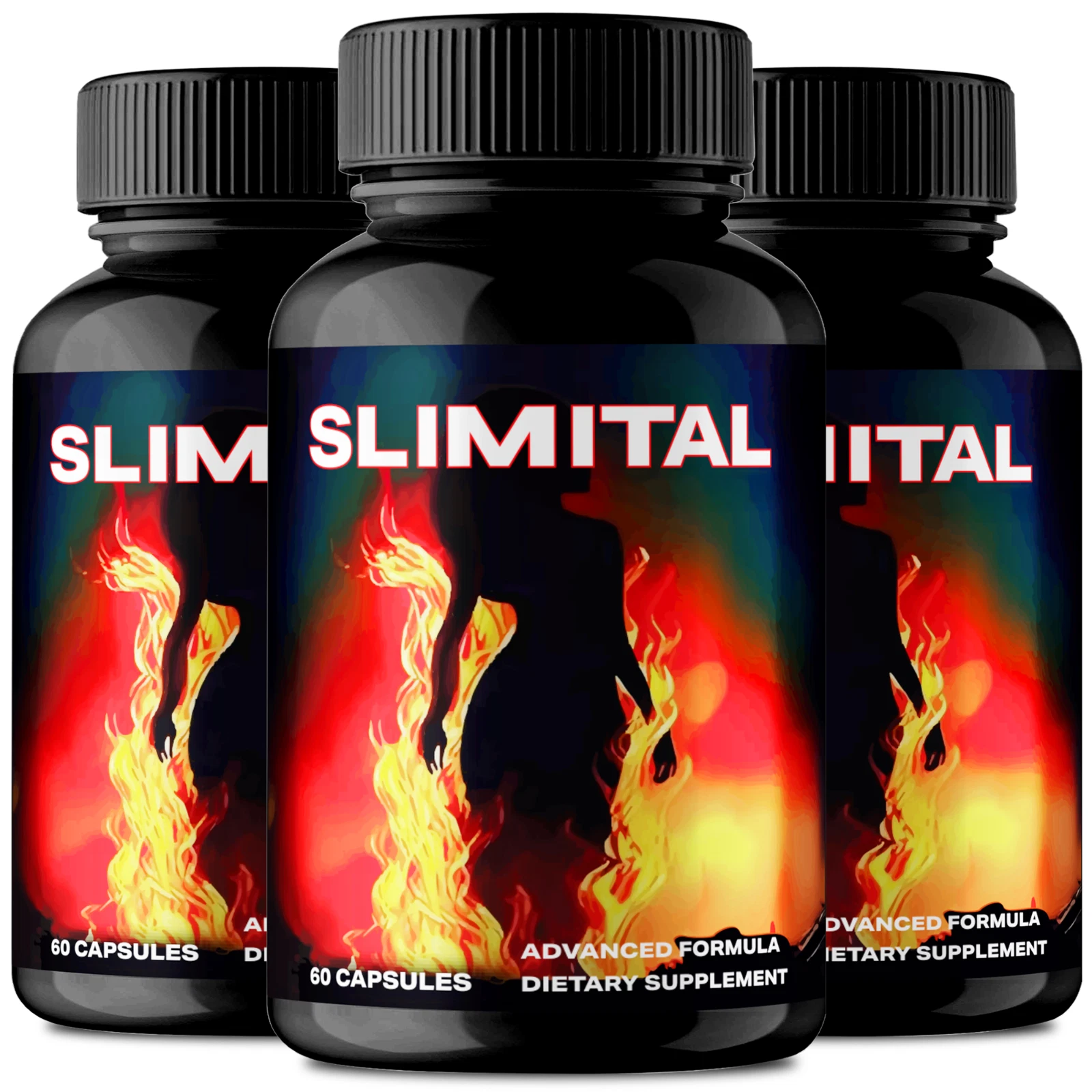 (3 Pack) Slimital for Weight loss, Weight Management Formula, Fat Burning Pills