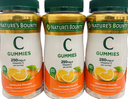 3-Pack Nature’s Bounty Vitamin C Gummies 250mg Each - 240 Count - *EXP 06/2026*