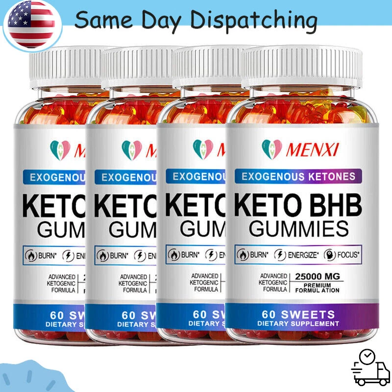 Keto BHB Gummies Ketone Advanced ACV Weight Loss Fat Burner Dietary Supplement