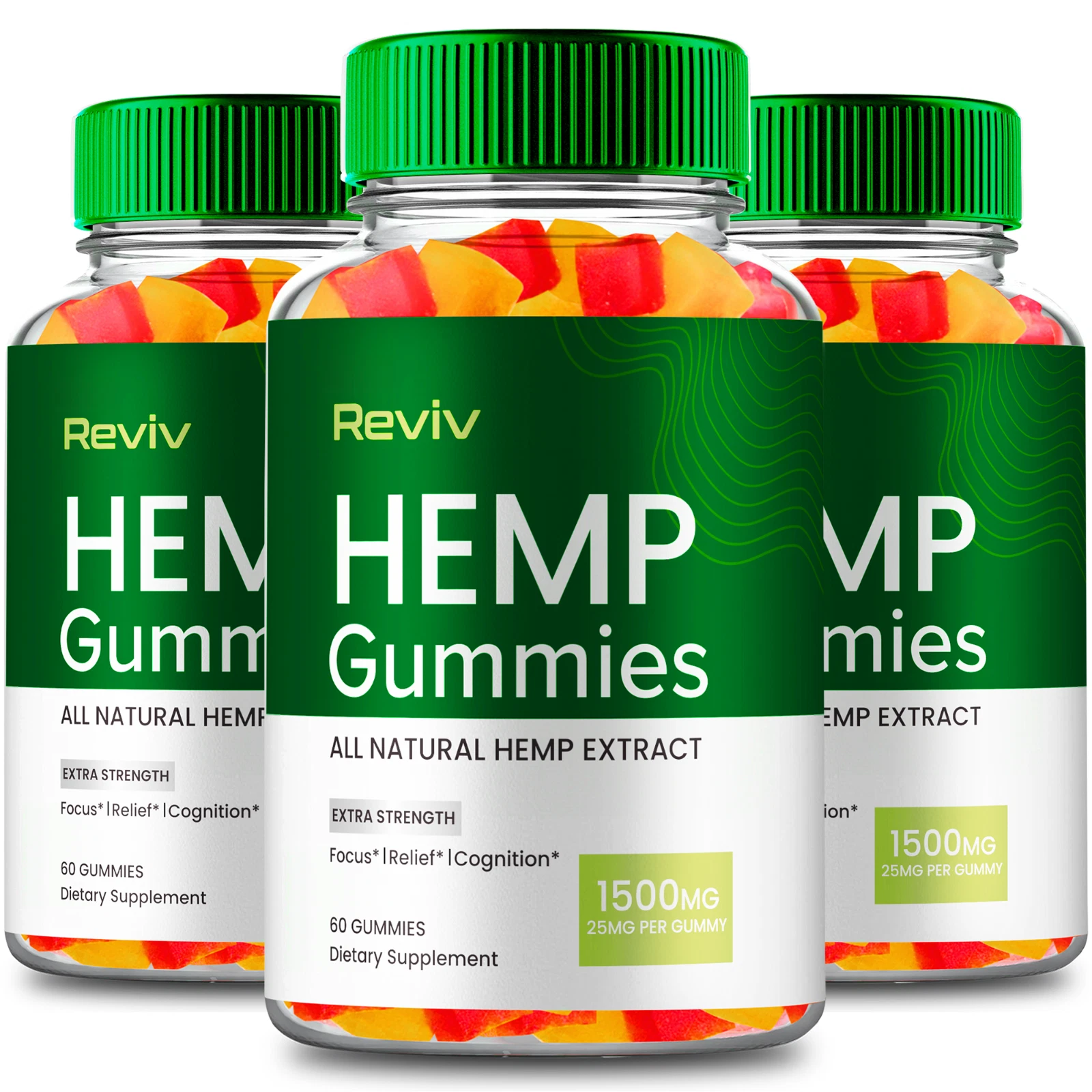 (3 Pack) Reviv Gummies, Reviv Health and Wellness Support Gummies (180 Gummies)