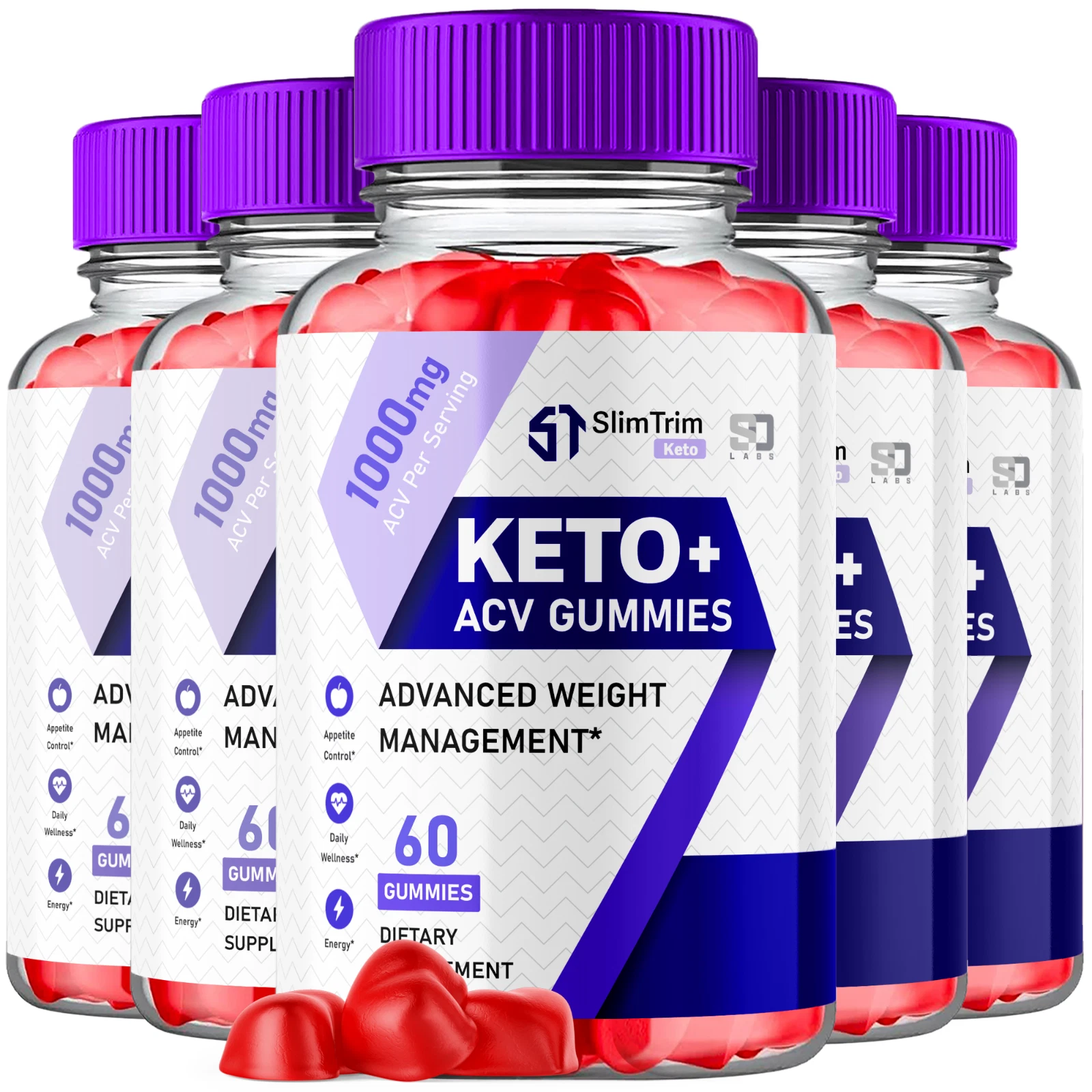 SlimTrim Keto Gummies Support Weight Goals, Daily Balance & Energy (5 Pack)