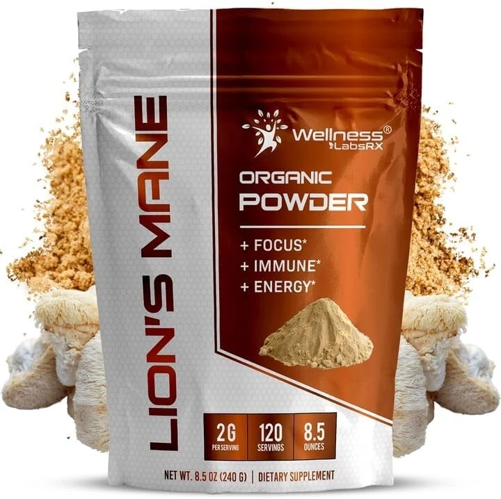 Lions Mane Powder Organic - 2000mg... 120 Servings ... 08/2026 B16