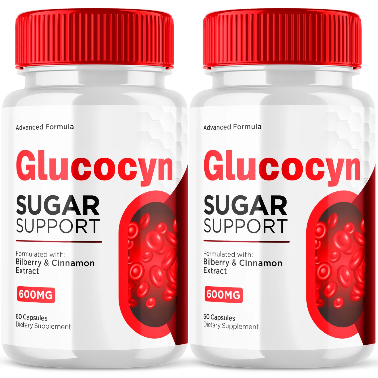 Glucocyn Advanced Formula Sugar Support Natural Glycogen Supplement 120 Capsules