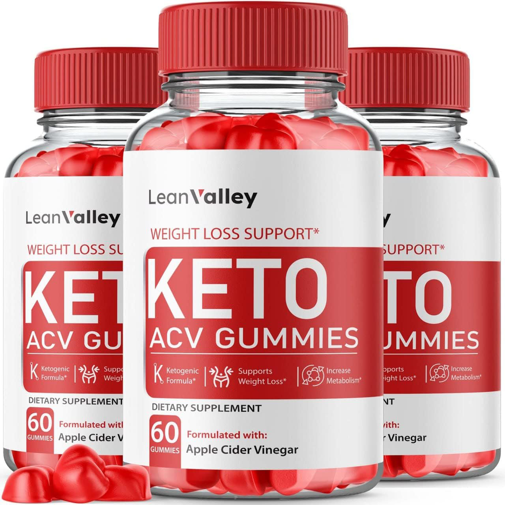 3 Packs - Lean Valley Keto ACV Gummies - Vegan, Weight Loss Supplement -180 Gums