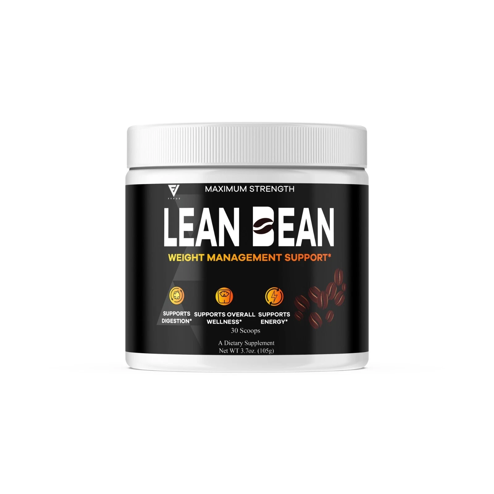 Lean Bean Powder Supplement LeanBean Maximum Strength Formula (3.7oz)
