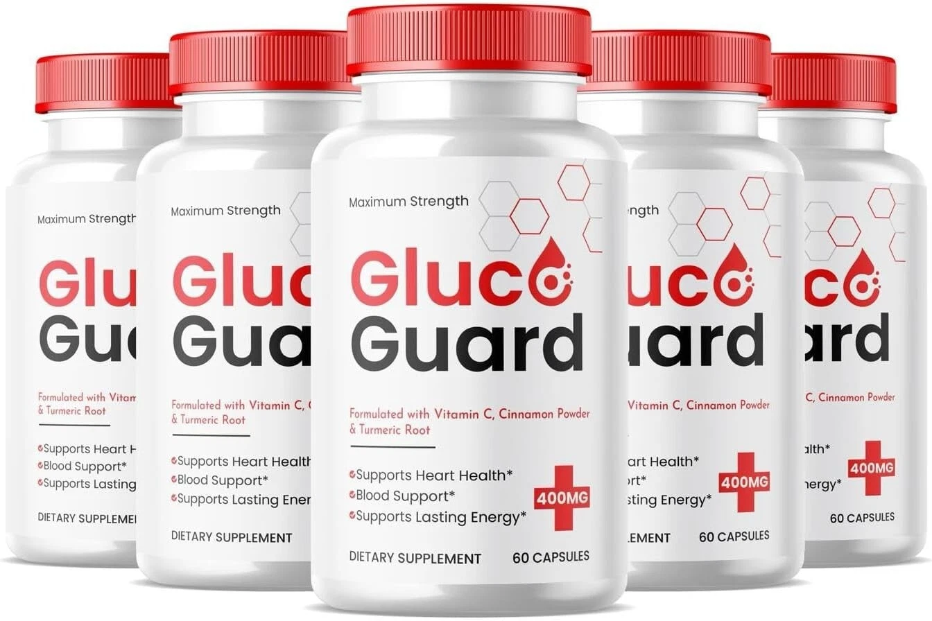 Gluco Guard Heart Health Support Dietary Supplement Pills (300 Capsules) 5-Pack