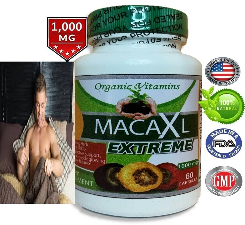 MACA ROOT 1000 MG Cápsulas (Lepidum Mayenil) 1000 mg 60 unidades vitaminas orgánicas