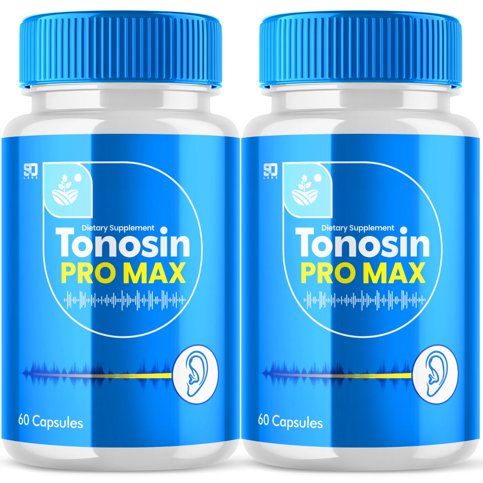 (2 Pack) Tonosin Pro Max Pills For Ear Health Support & Tinnitus Relief, 120ct