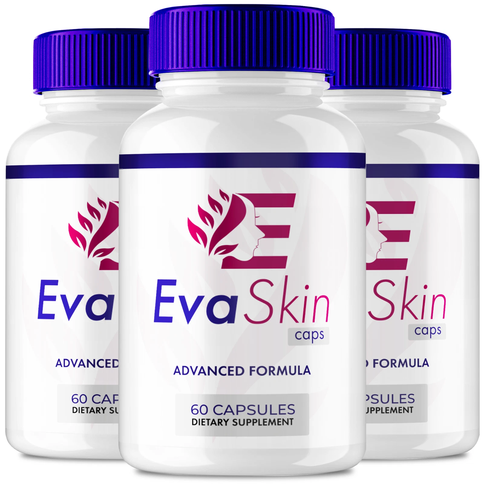 (3 Pack) EvaSkin Capsules, Advanced Eva Skin Care for Daily Glowing Skin Pills