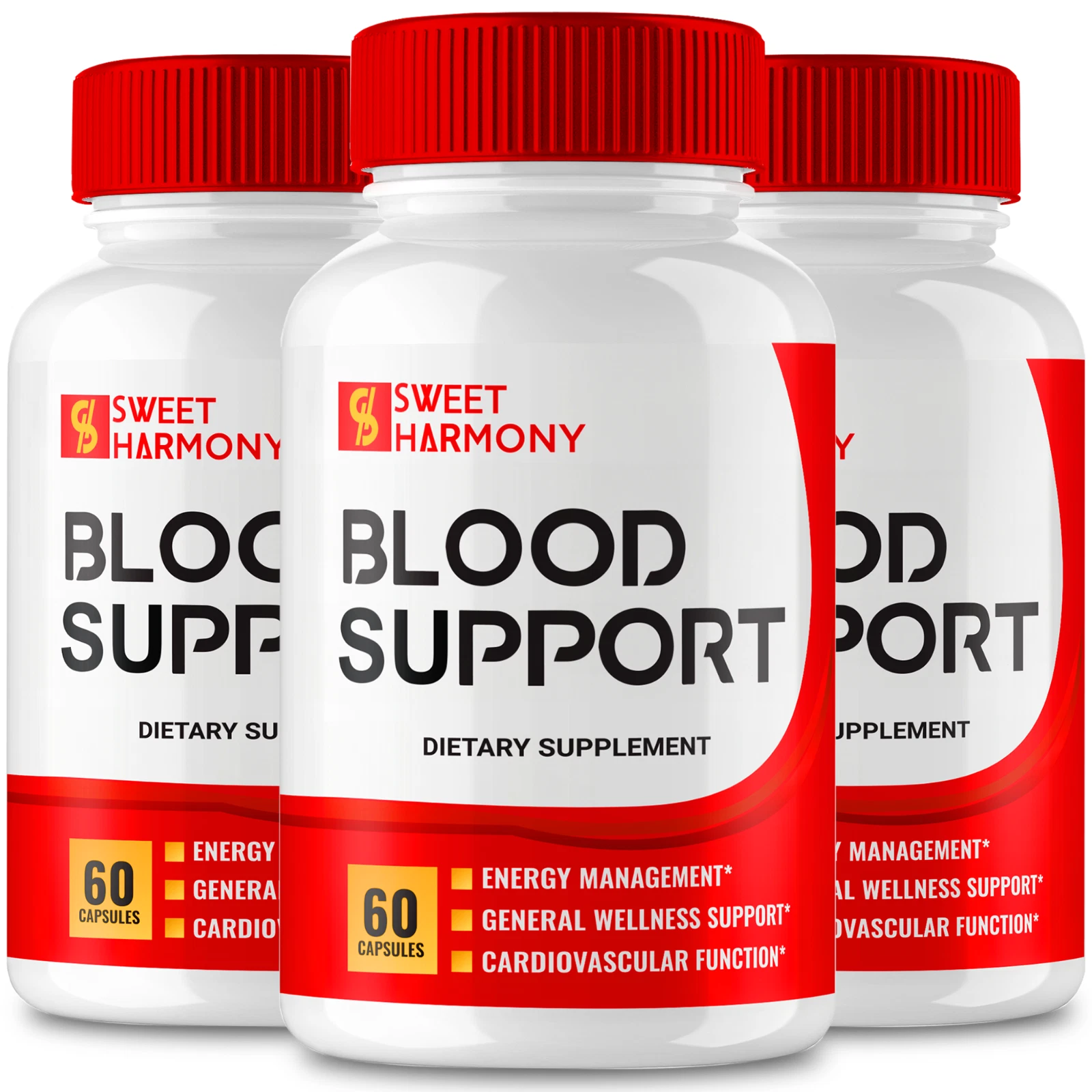 (3 Pack) Sweet Harmony Capsules, Blood Formula Support Capsules (180 Capsules)