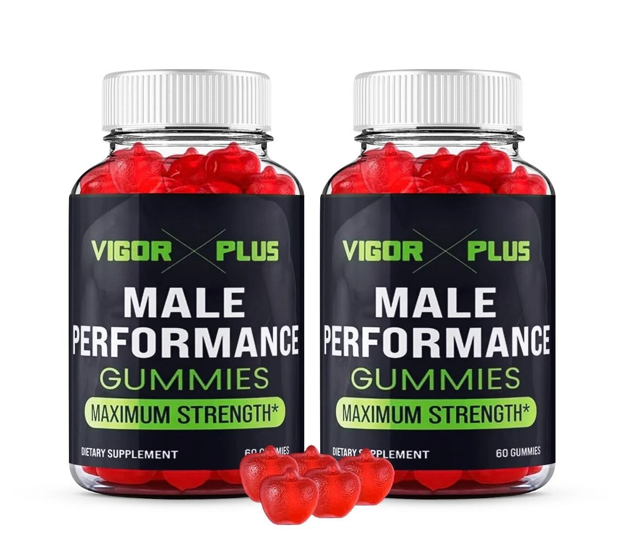 (2 Pack) Vigor Plus Gummies for Men-VigorPlus Maximum Performance, Daily Health