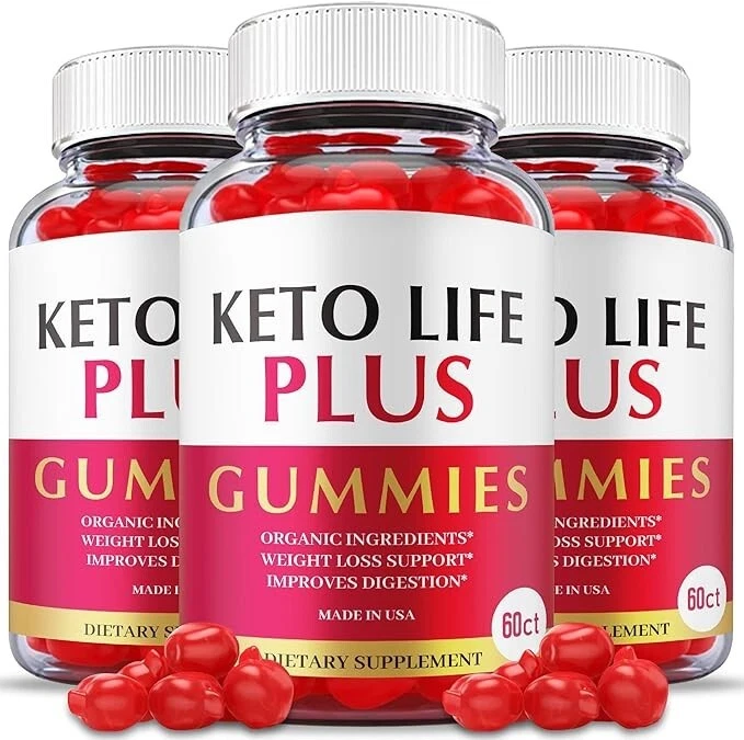 Keto Life Plus Gummies Vegan Weight Loss Support Supplement (180 Gummies) 3-Pack