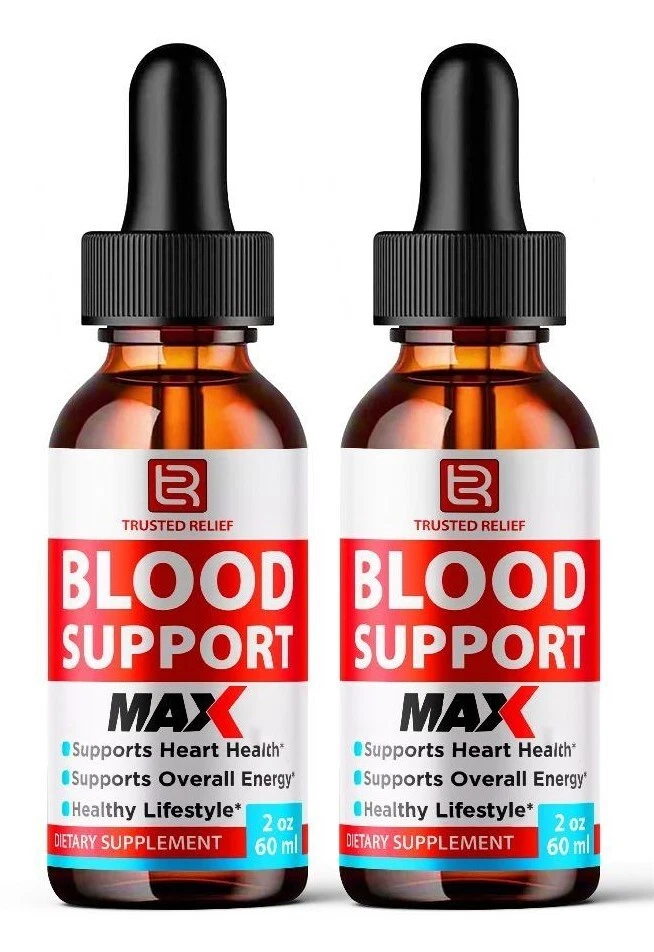 (2 Pack) Trusted Relief Blood Support Drops for Managing Sugar & Pressure Levels