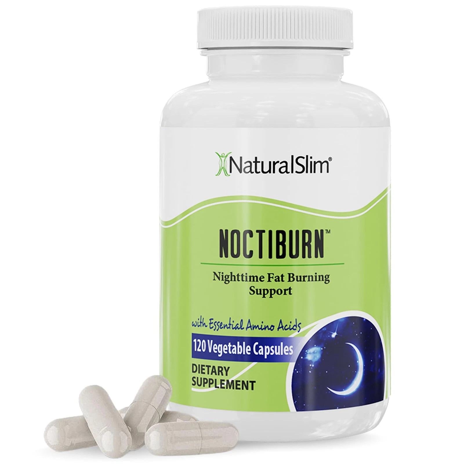NaturalSlim NoctiBurn Night time Fat Burner Capsules Weight Loss Supplement