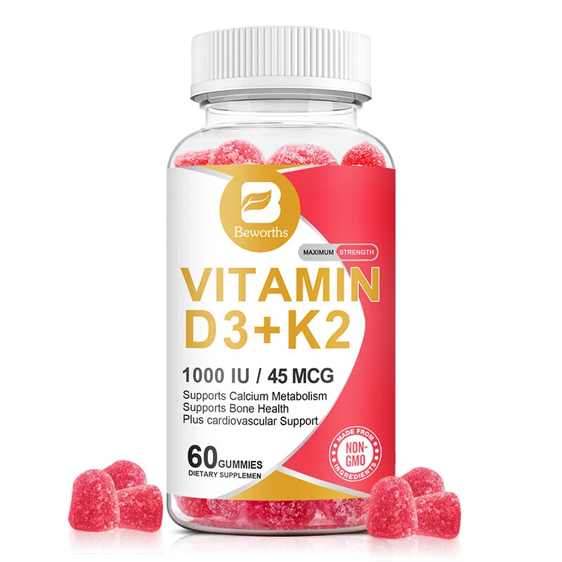 Vitamin K2 D3 Vitamin Supplement with BioPerine, Boost Immunity & Heart Health