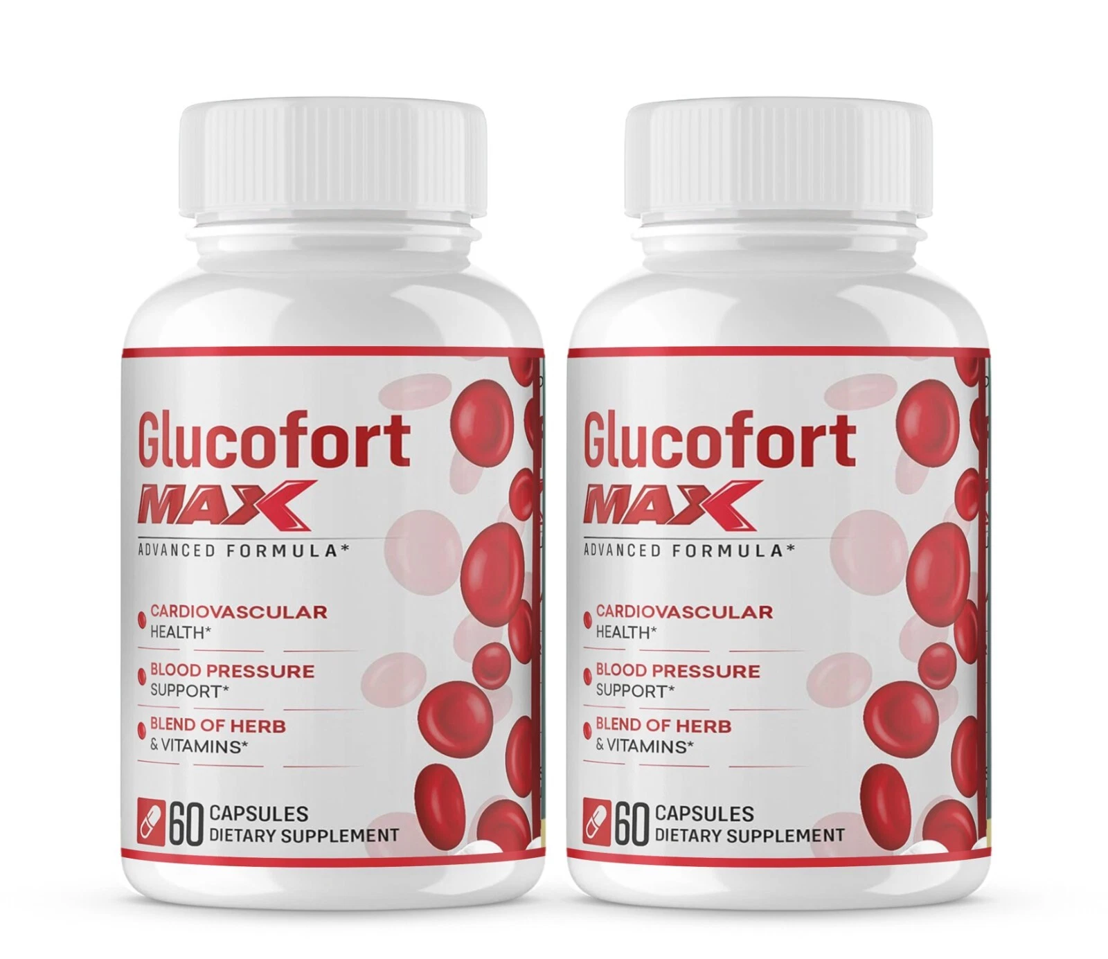 Glucofort Max Advanced Blood Sugar Support Supplements (120 Capsules) 2 PACK