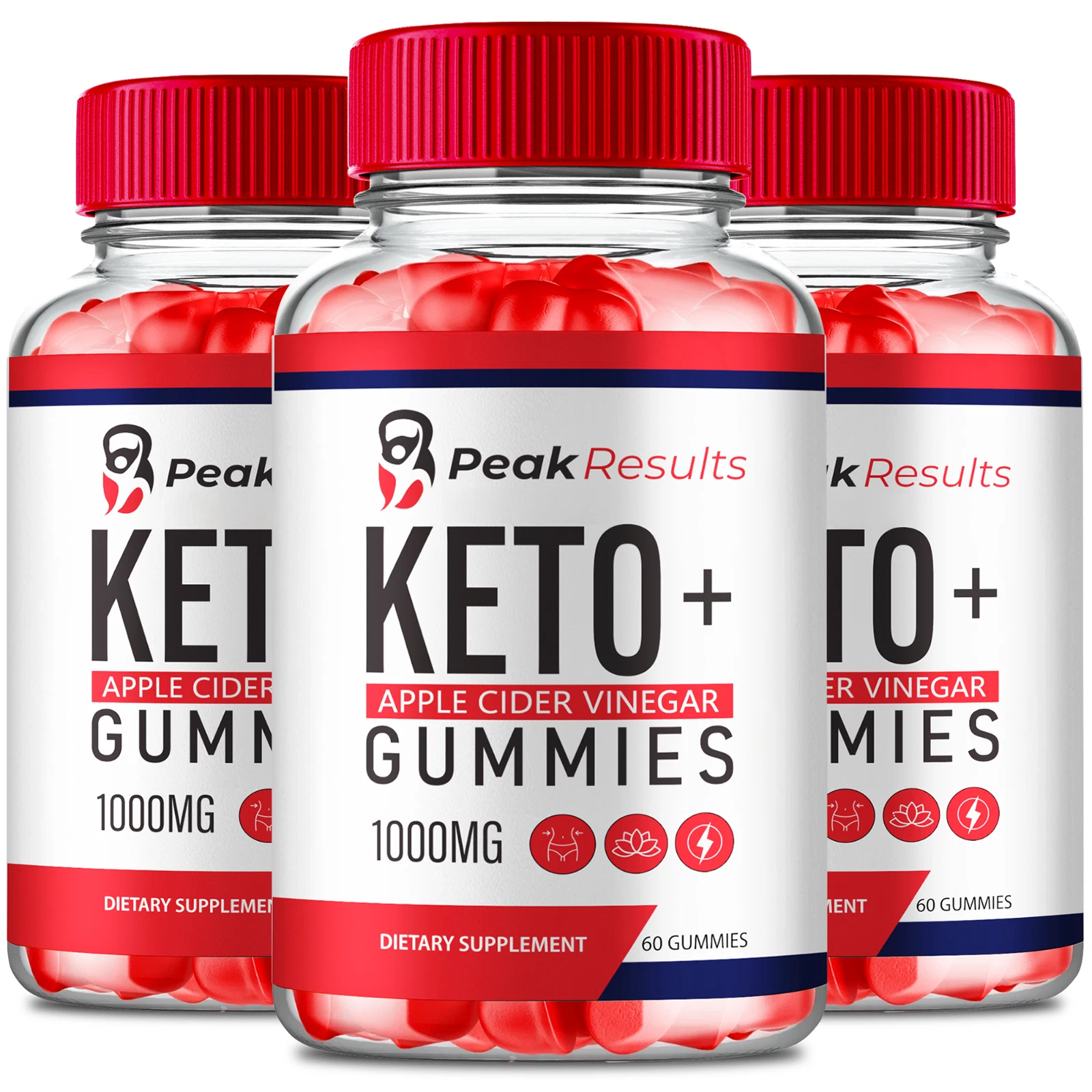 (3 Pack) Peak Results Keto + ACV Gummies, PeakResults Advance Weight Loss Gummy