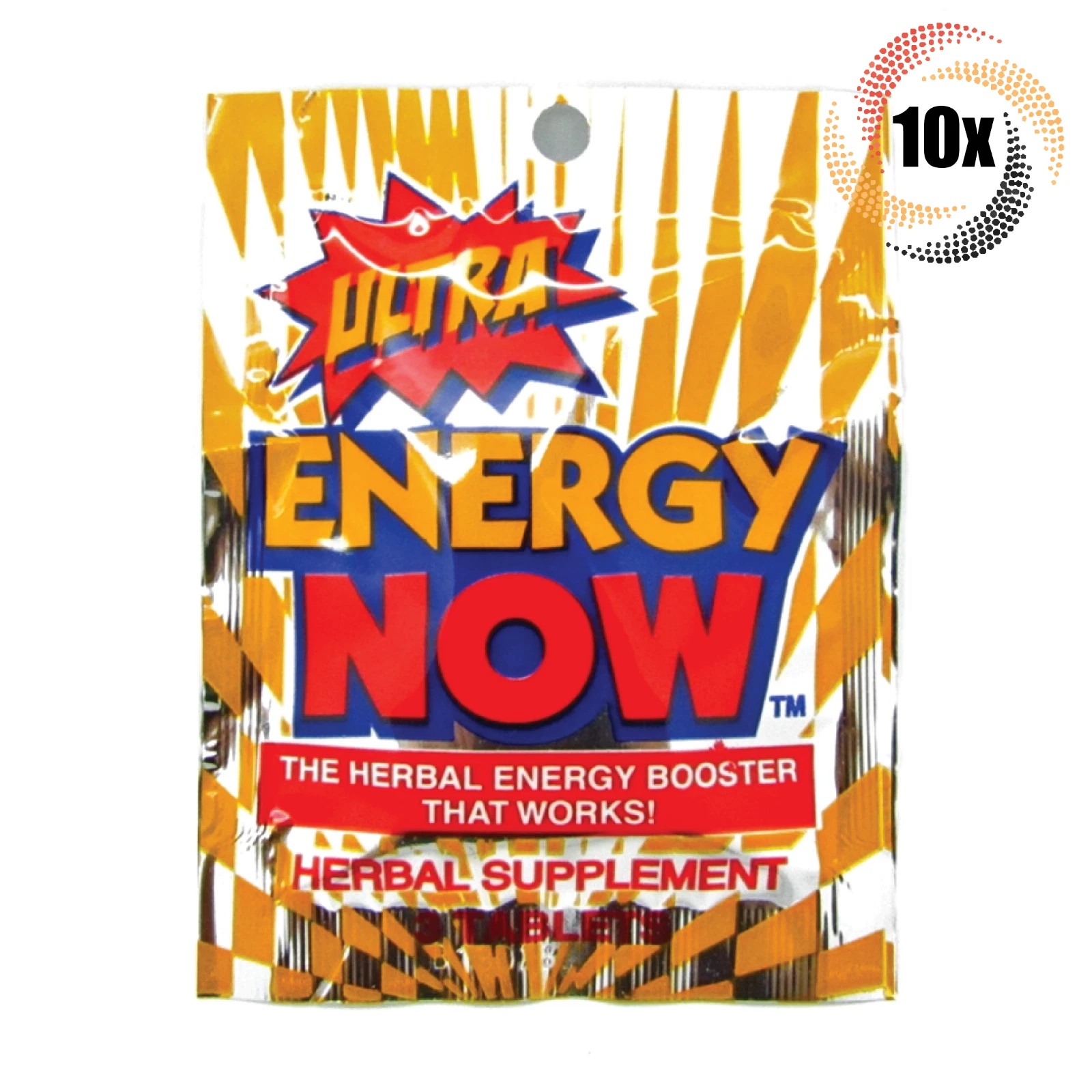 10x Packs Energy Now Ultra Weight Loss Herbal Supplements | 3 Tablets Per Pack