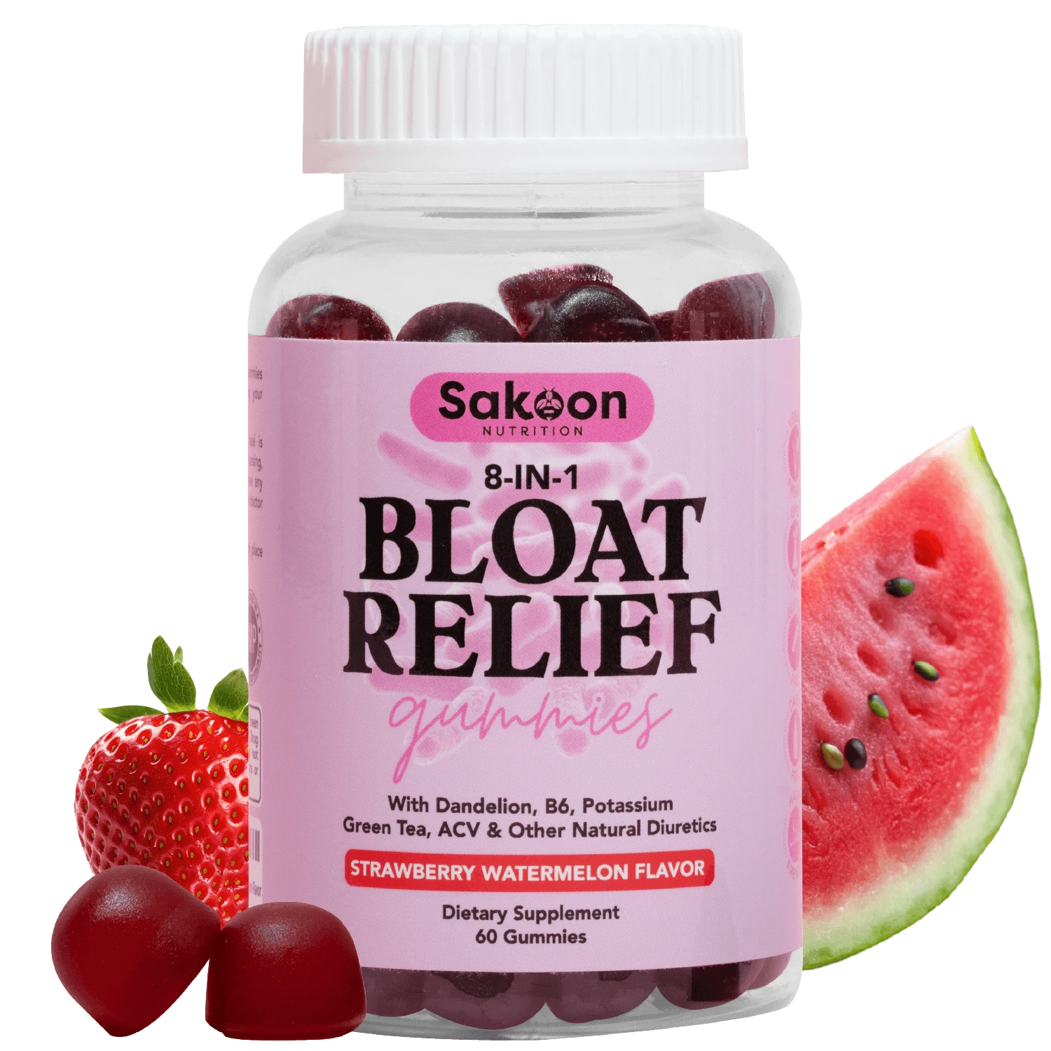 Bloating Relief Gummies - Green Tea, ACV, Dandelion, & More