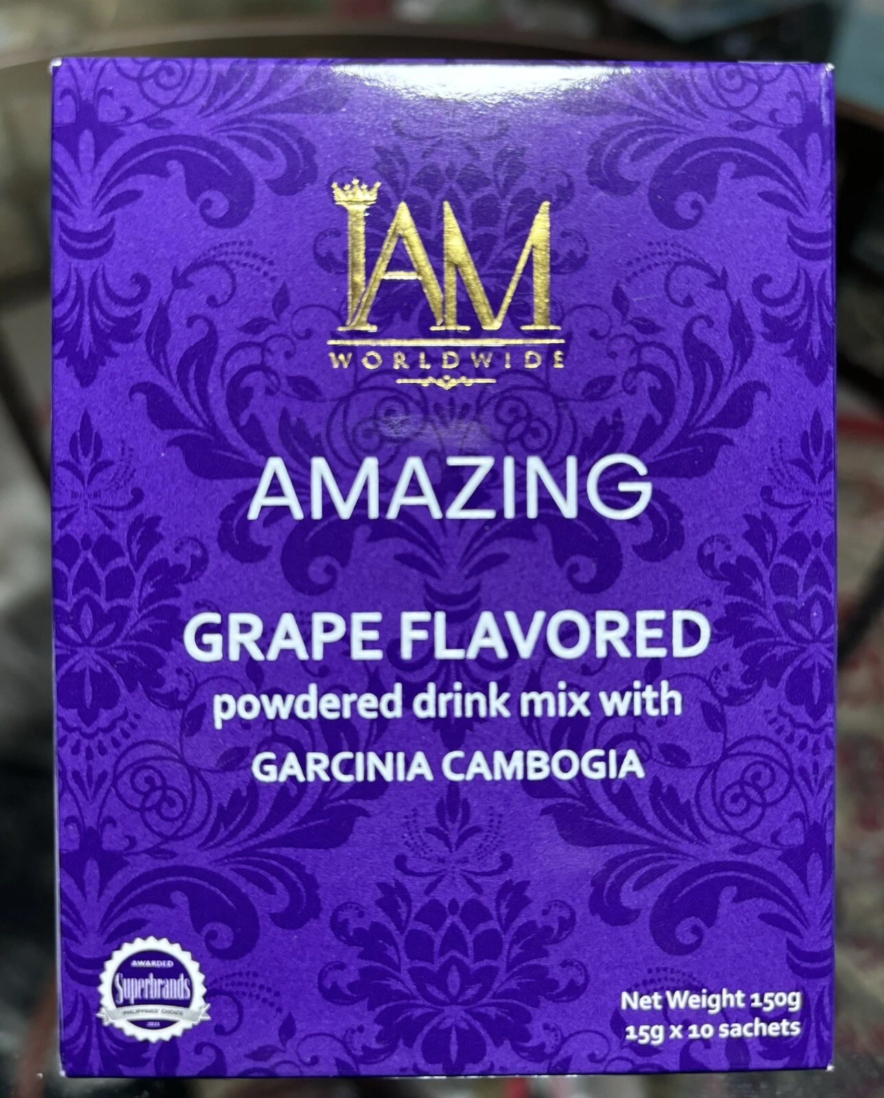 IAM Worldwide Amazing Grape Flavored Powdered Drink Mix With Garcinia Cambogia