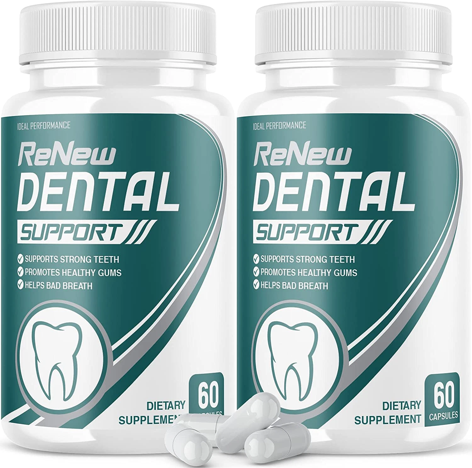 (2 Pack) Renew Dental Support Pills Cleanser (120 Capsules)