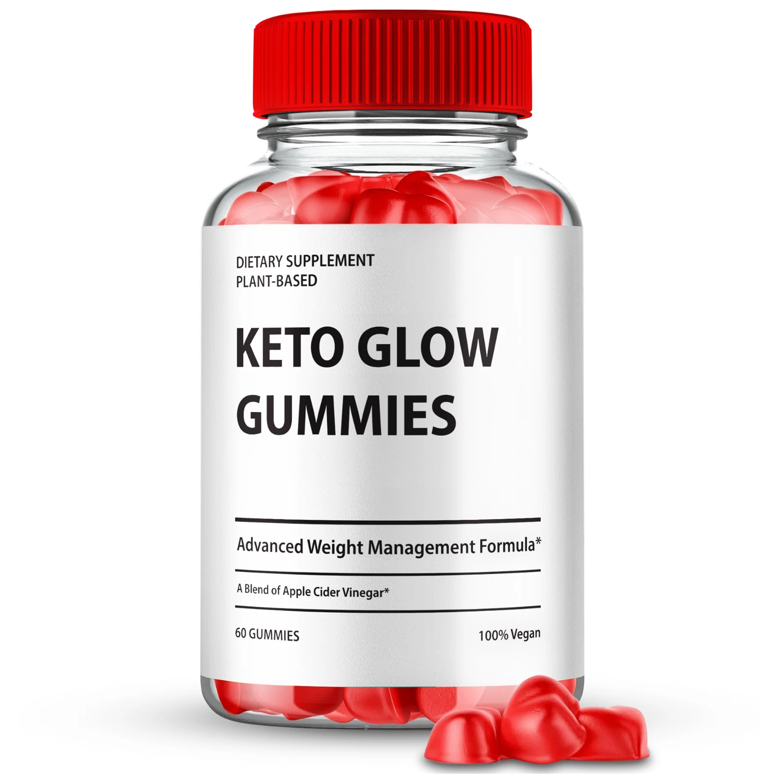 Keto Glow Keto ACV Weight Loss Gummies, KetoGlow ACV Gummies for Energy 60ct