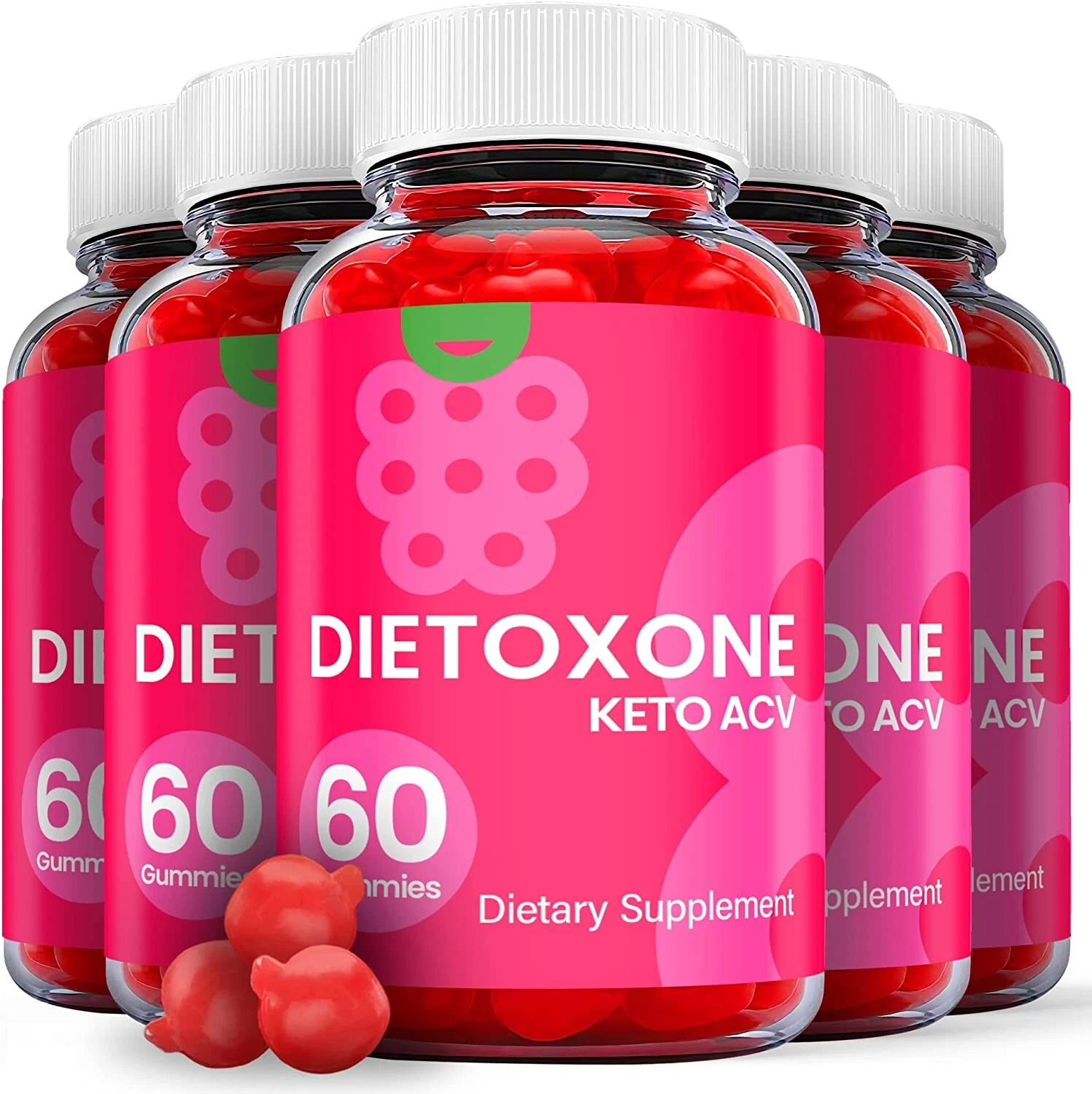 (5 Pack) Dietoxone Keto Gummies - Dietoxone Keto ACV Gummies Weight Loss - 300