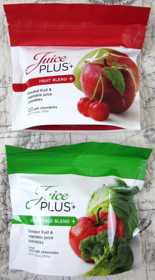 JUICE PLUS+ Combo - 240 Fruit & Vegetable Gummy Chewables - NIB!