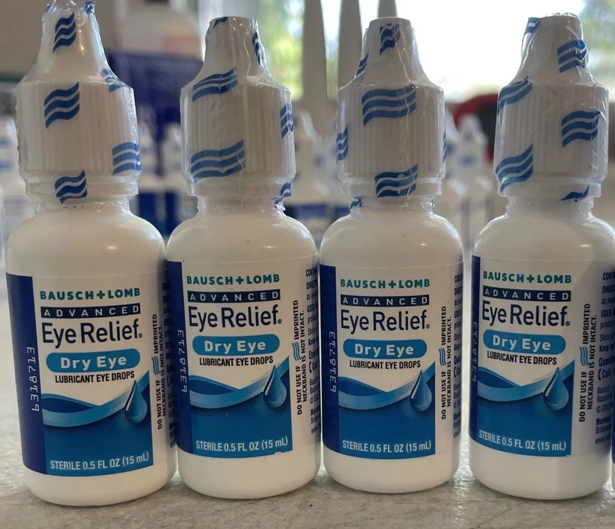 4x Bausch & Lomb Advanced Dry Eye Relief Lubricant Drops 0.5 oz Exp 9/25 & 11/25