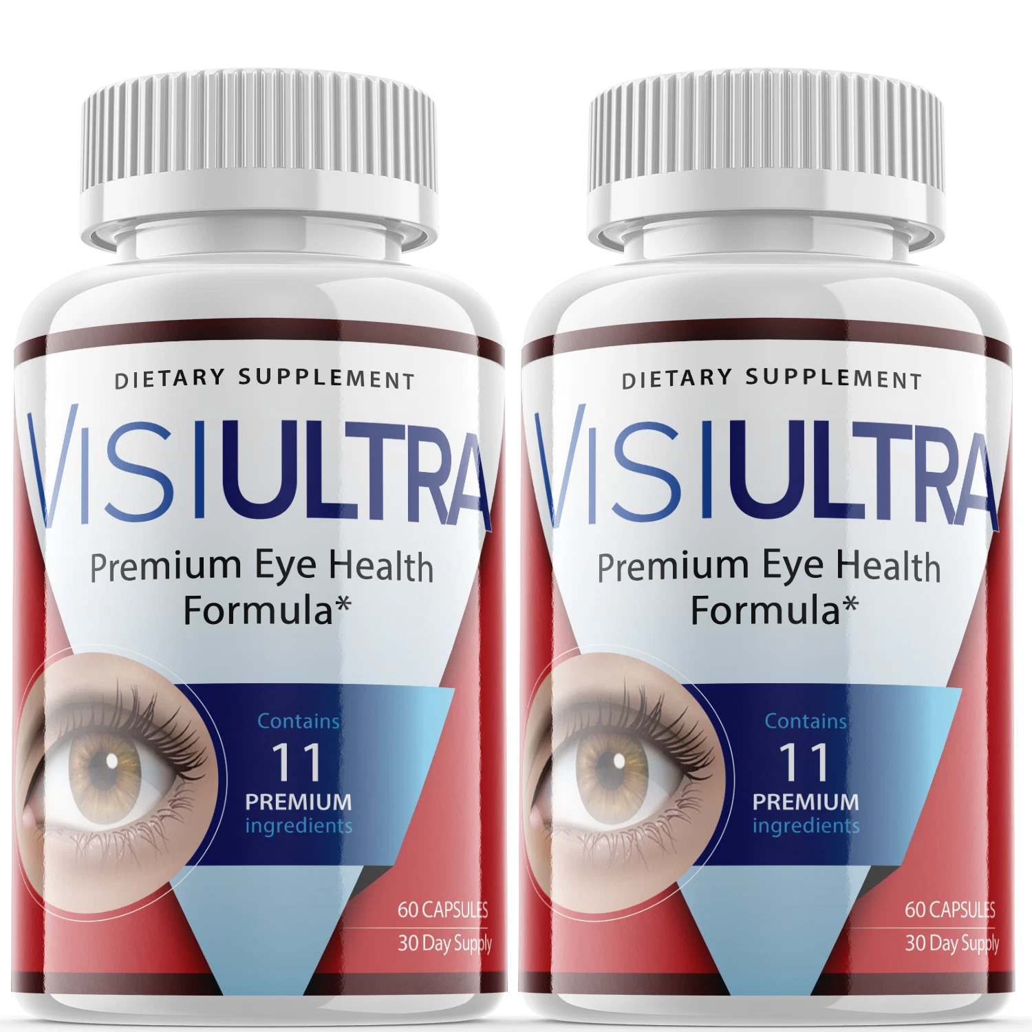 (2 Pack) Visiultra Premium Vision Supplement, Supports Eye Health (120 Capsules)