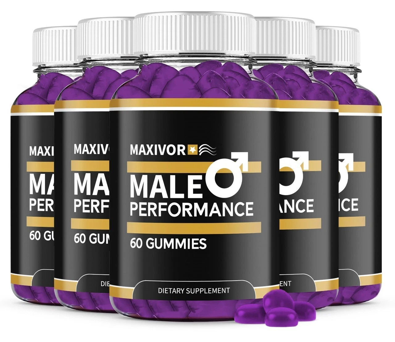 Maxivor Gummies For Men, Maxivor Male Support Gummies ( 5 Pack )