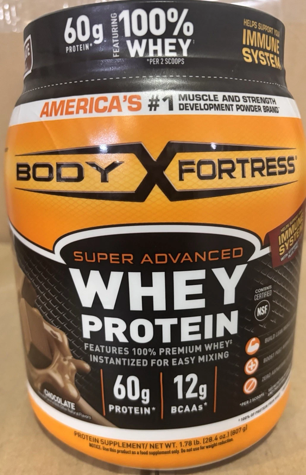 Body Fortress Super Advanced 100% Whey, Premium Protein , Chocolate, 2/2026 🔥🔥