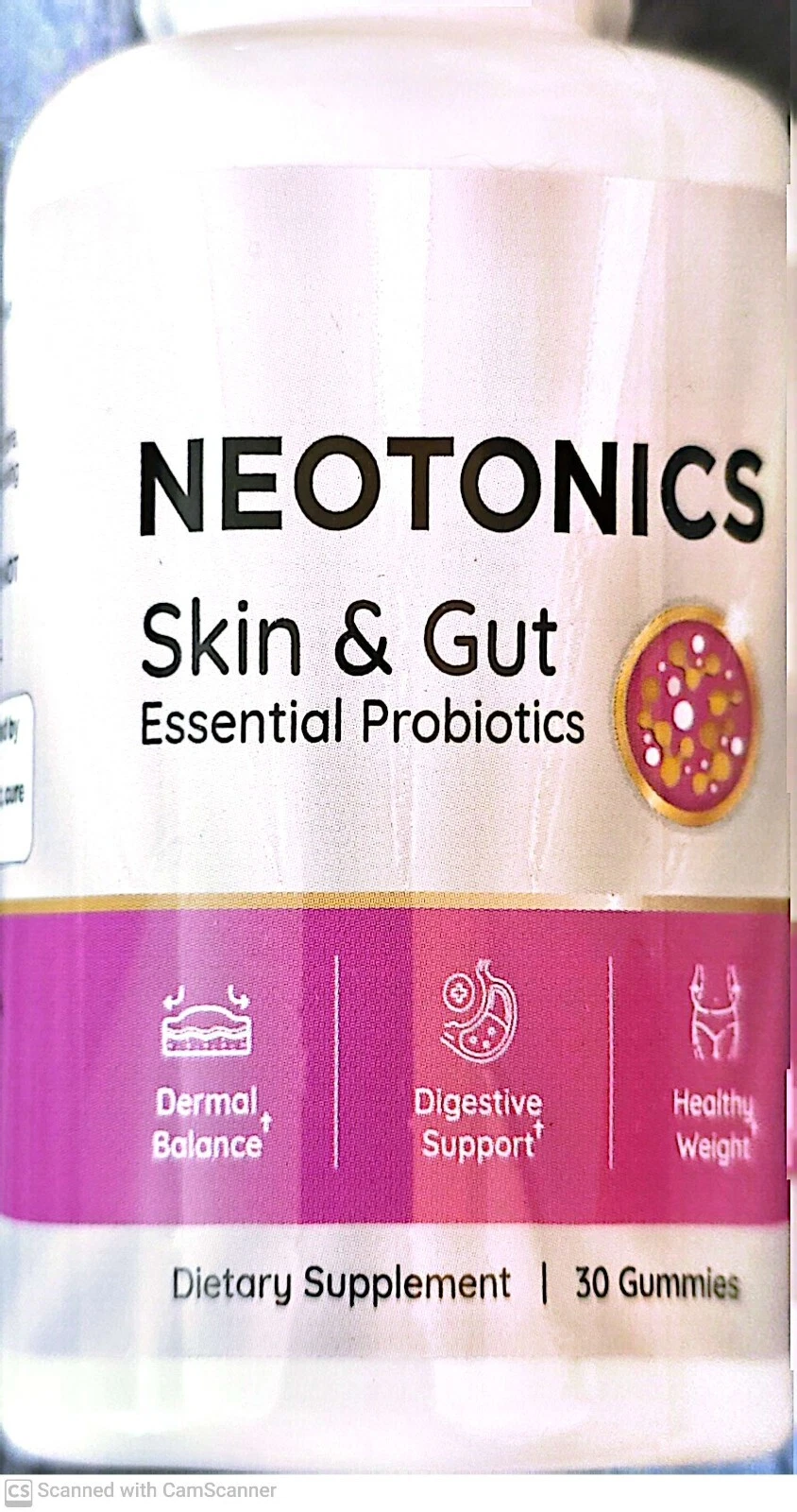 NEW 1 Bottle Neotonics Skin & Gut Health Essential Probiotics Gummies AMAZING!