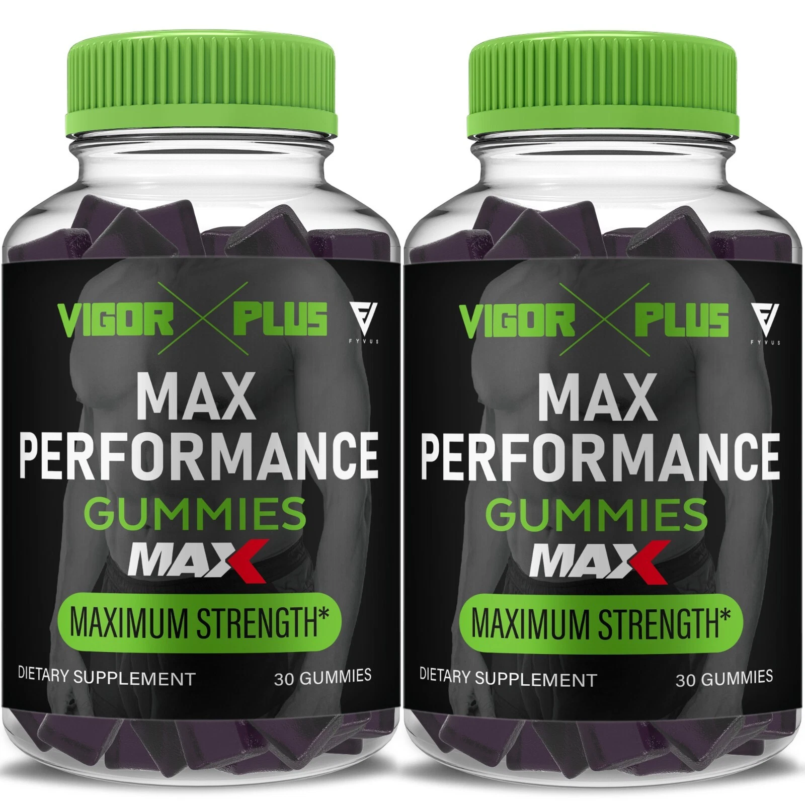 (2 Pack) Vigor Plus Max Gummies VigorPlus Max Performance (2 Month Supply)