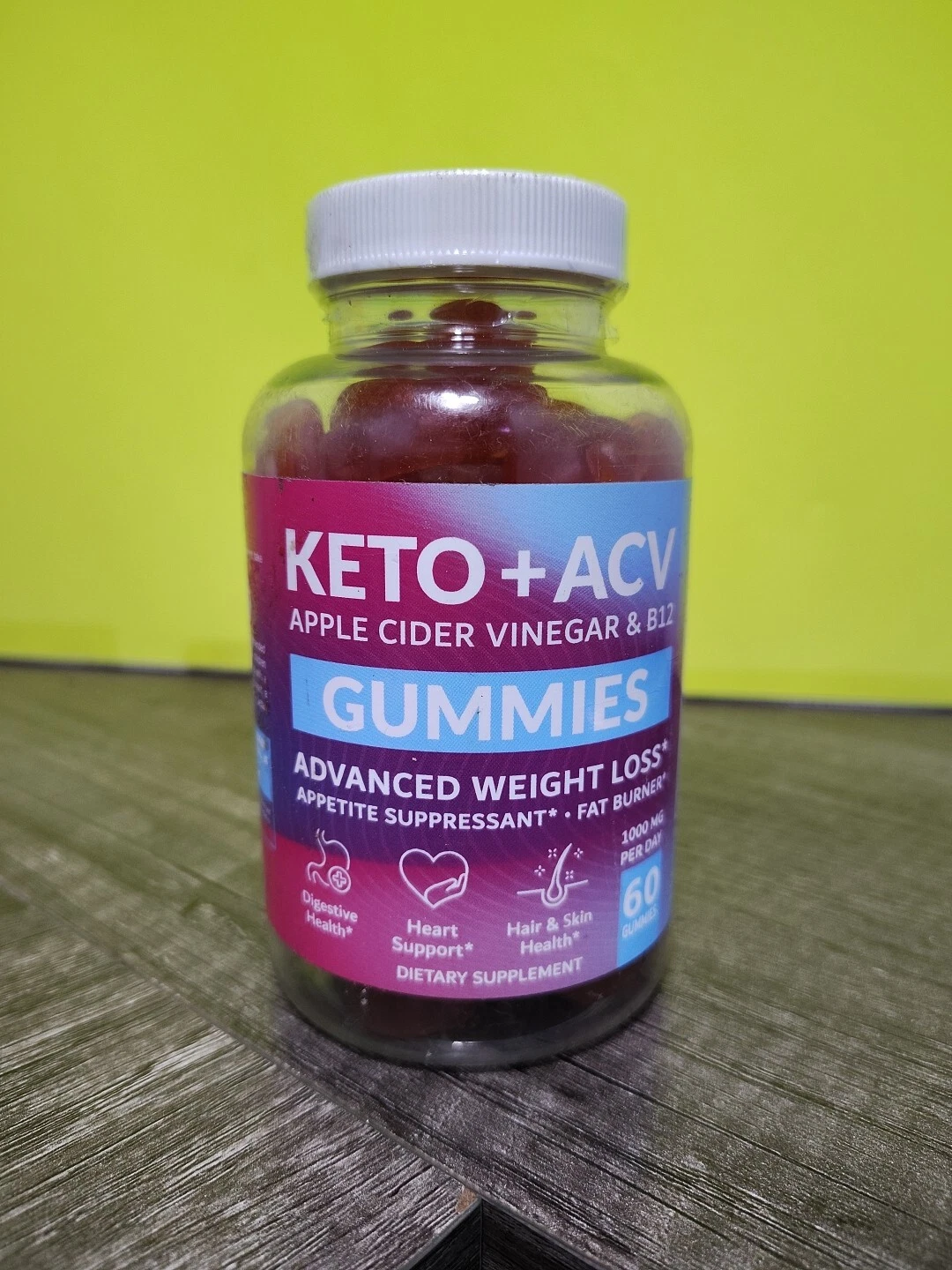 Keto + ACV Gummies Weight Loss 60 Gummies Apple Cider Vinegar Gummies