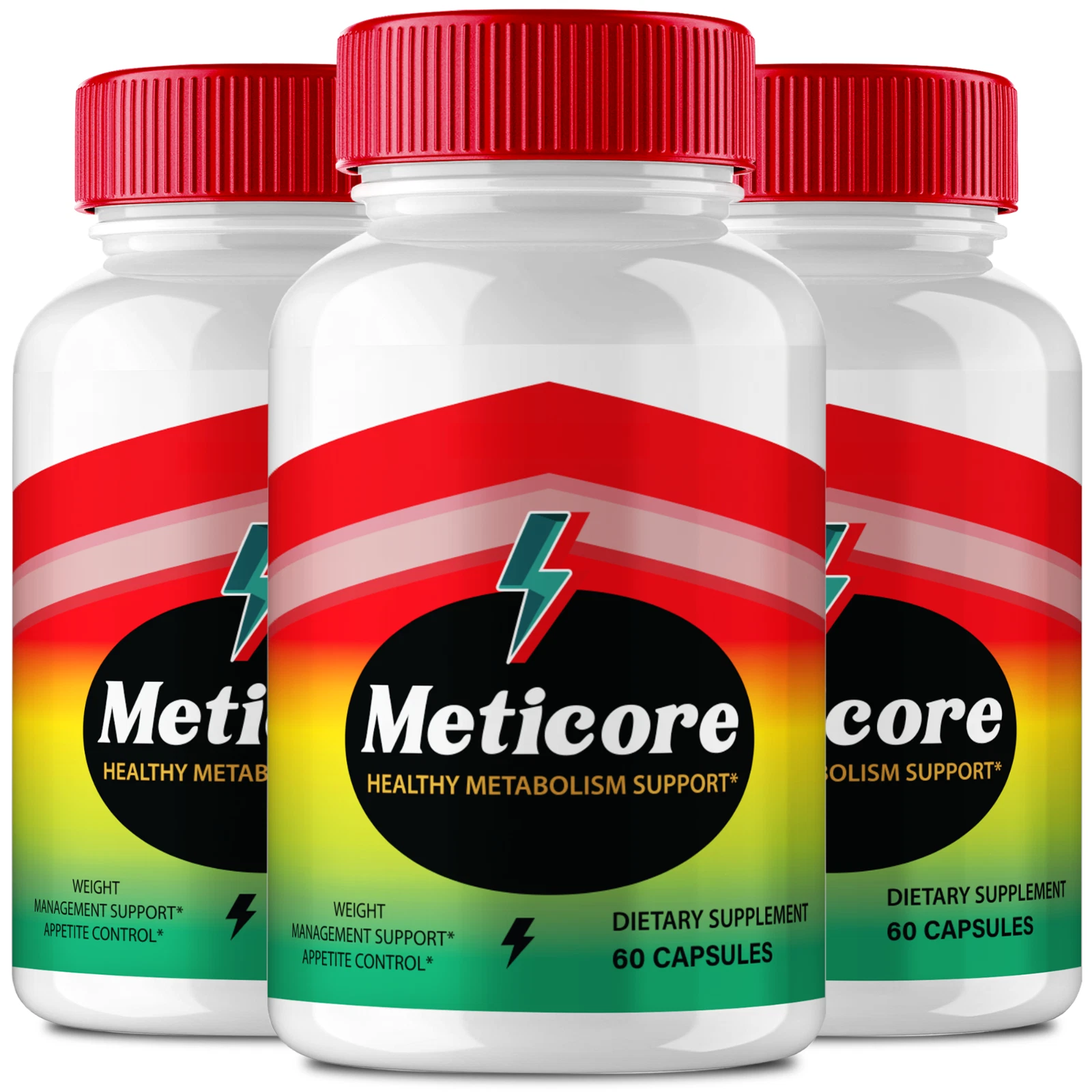 (3 Pack) Meticore Advanced Weight Loss Supplement, Total Body Wellness Capsules