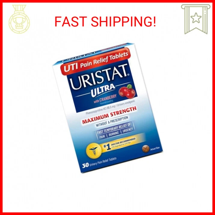Uristat Ultra UTI Pain Relief Tablets, Fast Urinary Tract Infection Relief of Ur