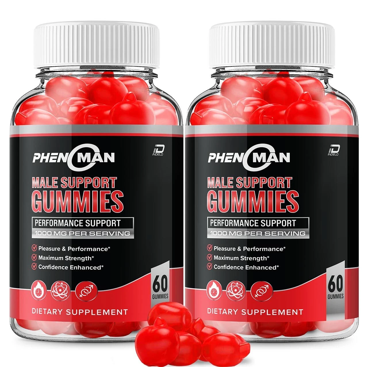 (2 Pack) Phenoman for Men Gummies - Pheno man Support Muscle Growth...