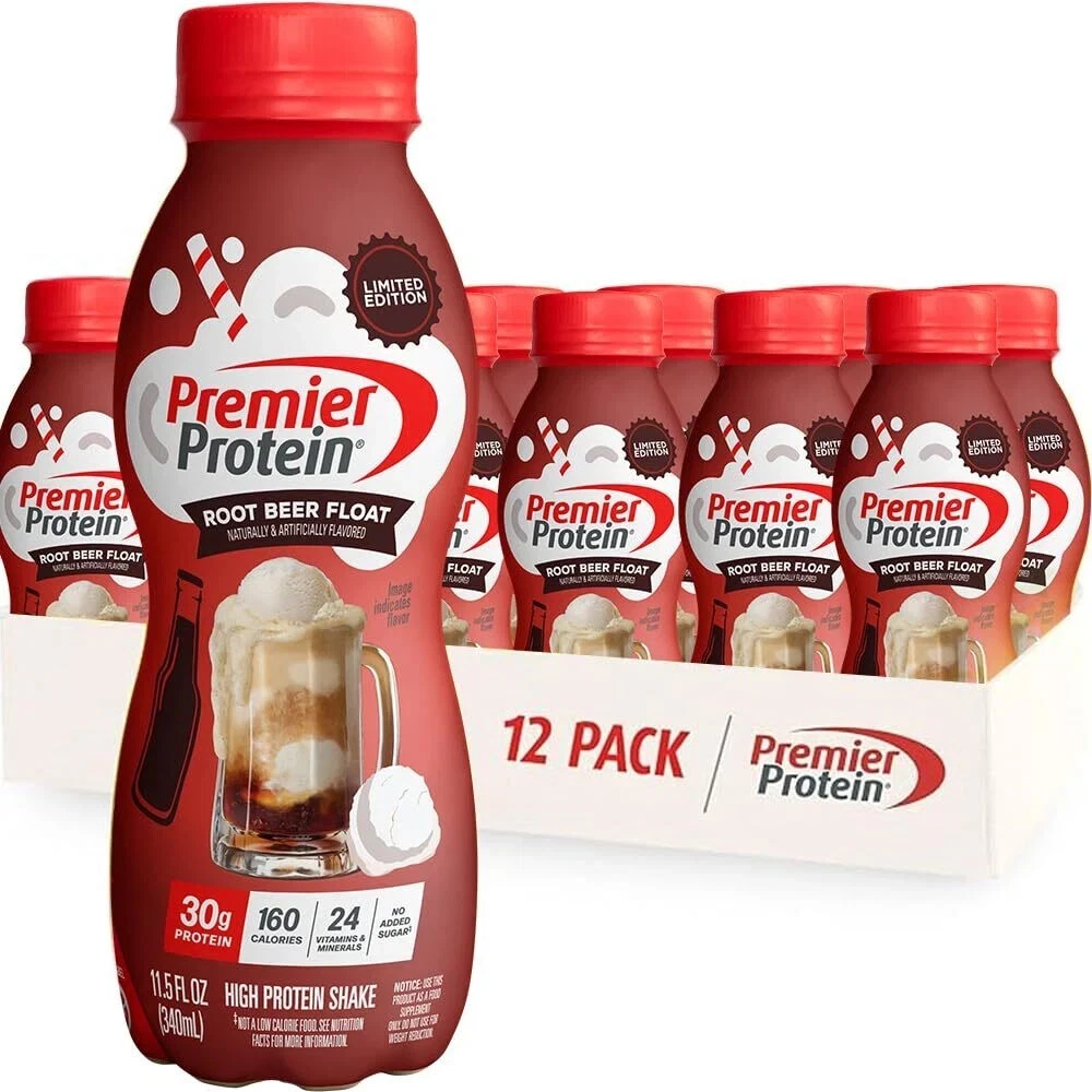 (12 Pack) Premier Protein Immune Nutrients Shake, Root Beer Float, 11.5 Fl Oz