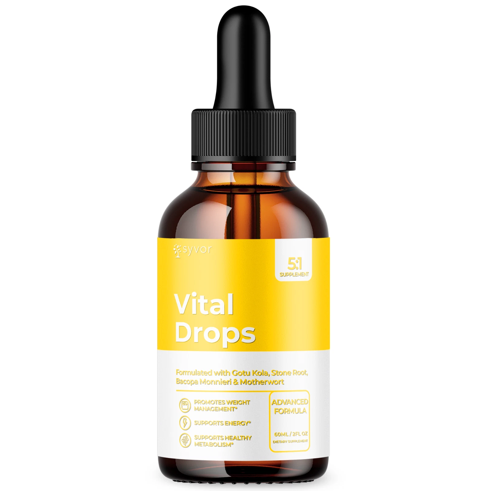 Vital Drops Maximum Strength Keto Formula Weight Management Supplement 60ML