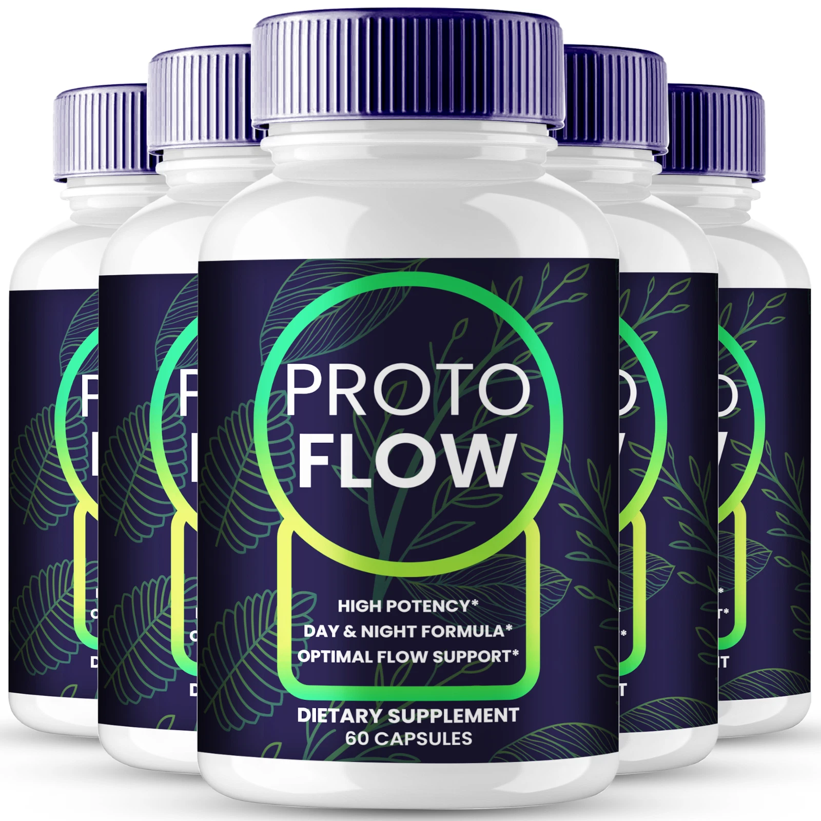 (5 Pack) Proto Flow Prostate Men Capsules, ProtoFlow Prostate Health Male Pills