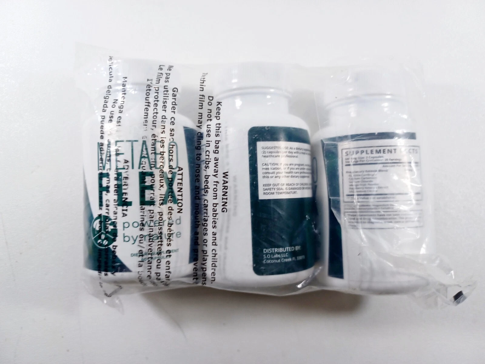 (3 BOTTLES) Metabo Flex Keto Pills -Metabolism Fat Burner Weight Loss Supplement