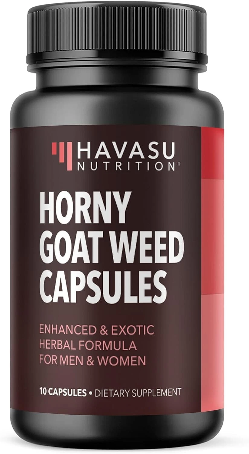 Havasu Nutrition Horny Goat Weed Capsules With Maca Root + L-Arginine, 10 Count