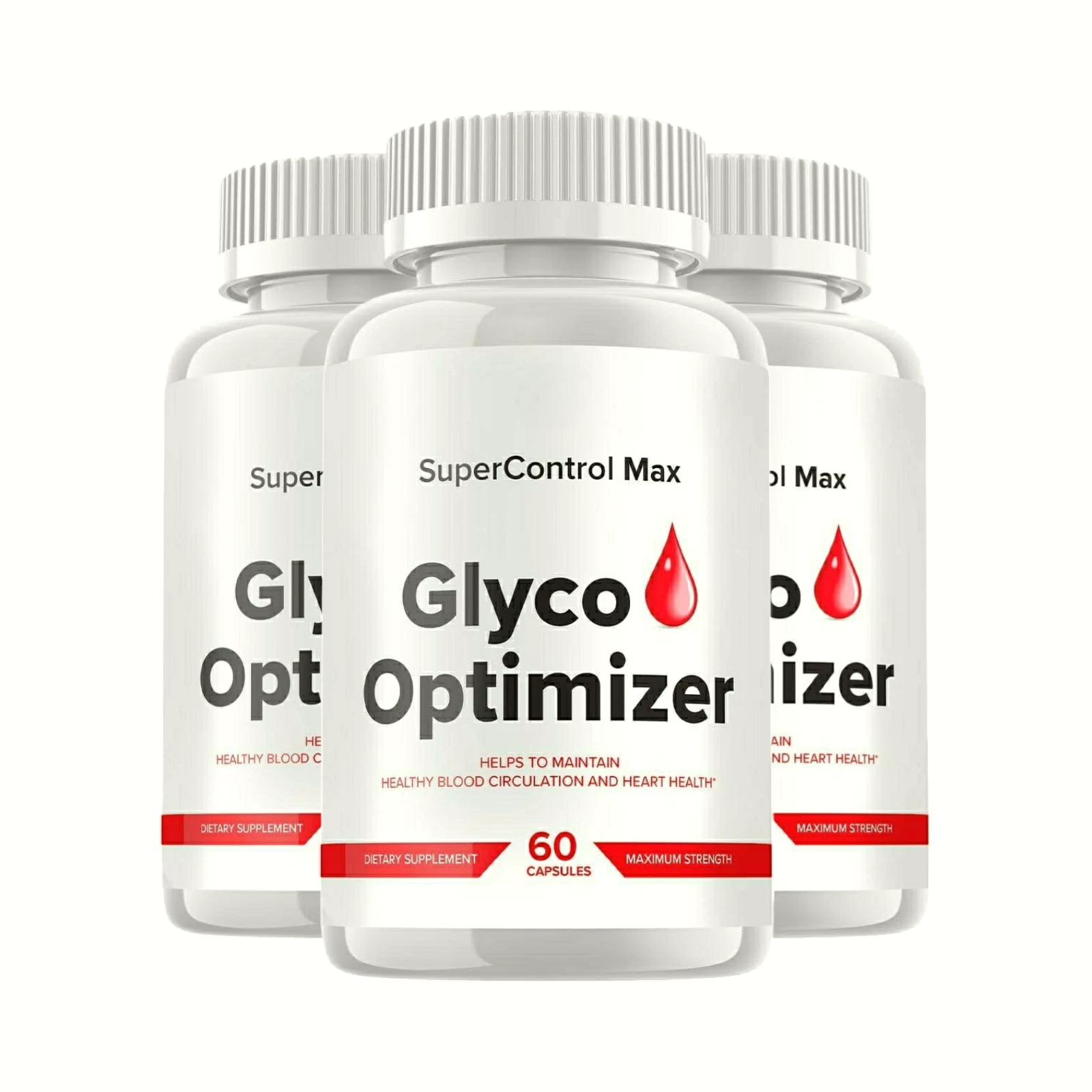 3-Pack SuperControl Max Glyco Optimizer, Blood Balance Support - 180 Capsules